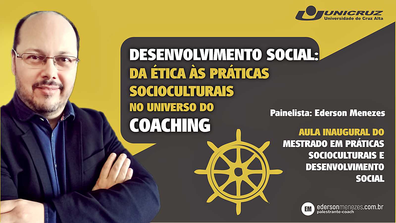 palestrante coach ederson menezes - unicruz coaching na universidade - desenvolvimento social