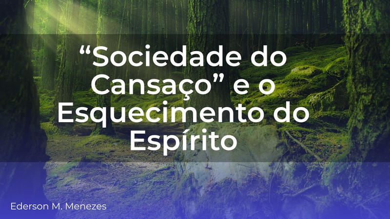 Sociedade do cansaço e o esquecimento do espírito - Ederson Malheiros Menezes